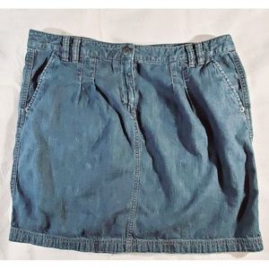 LOFT Jean Mini Skirt